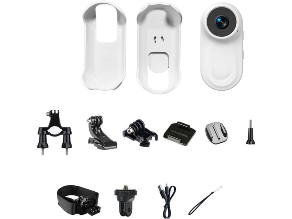 Minicámara De Acción Portátil De 1080p Con Batería De 350 Mah, Ligera, Ideal Para Ciclismo, Viajes, Vlogging Y Fotografía De Naturaleza.