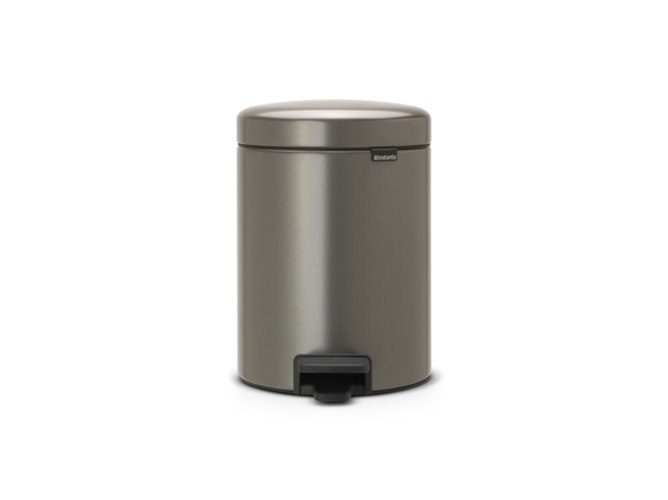 Cubo de Basura BRABANTIA Newicon ( 5 l - Plateado)