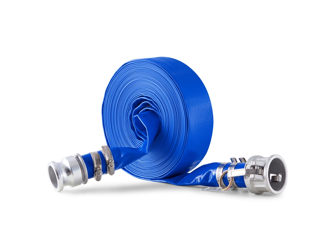 Manguera de retrolavado Succebuy azul de 1,5" x 50 pies con accesorios completos