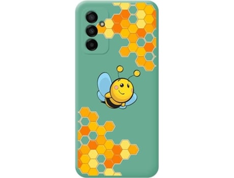 Carcasa para Samsung Galaxy M23 5G TUMUNDOSMARTPHONE Silicona Líquida Dibujos Verde