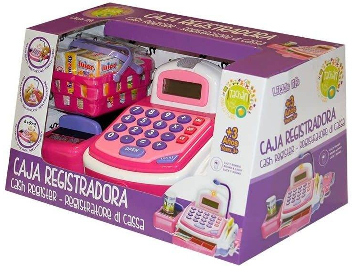Caja Registradora de Jugar TACHAN Registradora Rosa (Edad Mínima: 4 Años - 15 x 30 x 19 cm)