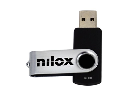 U3NIL32BL001 unidad flash USB 32 GB Negro, Plata NILOX