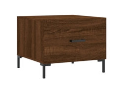 Maison Exclusive - Mesa De Centro Madera Contrachapada Roble Marrón 50x50x40 Cm