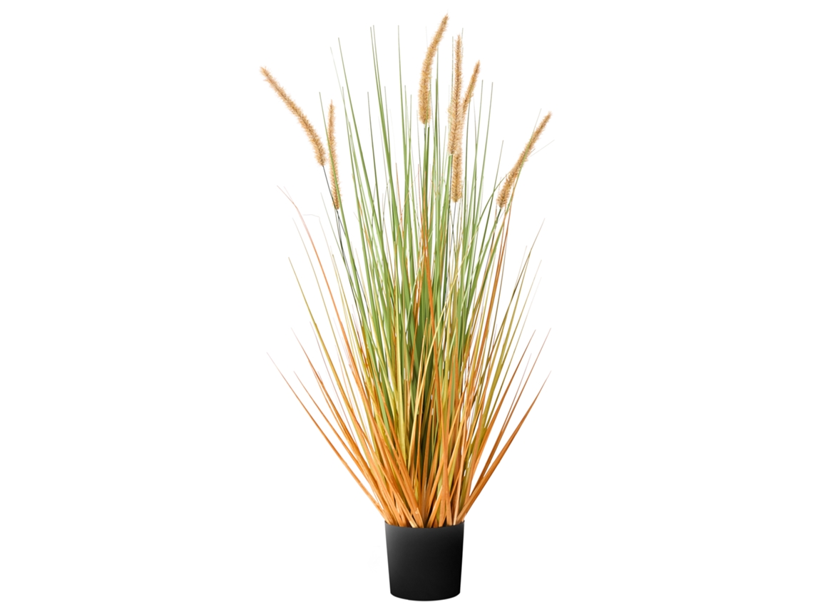 Planta artificial de hierba de cerdas Beliani de material sintético verde 43x43x90