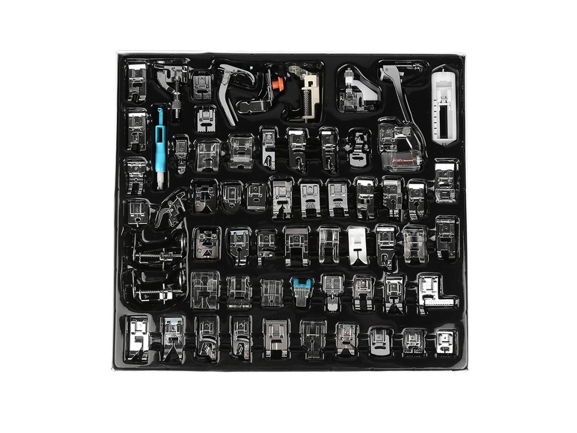 Calcador para Máquina de Costura 62 Peças Calcador para Máquina de Costura para Irmão Babylock Singer Janome Elna Máquinas de Costura