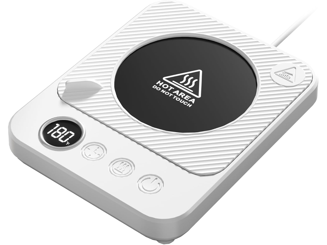Calentador de tazas Digitallab, calentador de tazas de escritorio de 36 W (blanco)