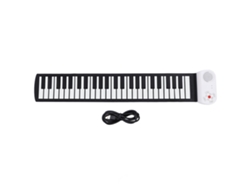2026-piano Enrollable 49 Teclas Sonido Real Recargable Para Principiantes Niños Teclas Negras Y Blancas