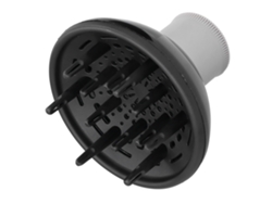Difusor Para Secador De Pelo Profesional Tapa De Soplador Negro De Abs Eficiente Y Duradero