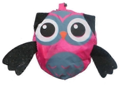 Bolsa de compras plegable y portátil con un bonito estampado de búho. GOKOCO