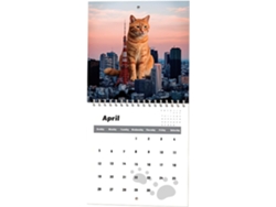 Calendario De Gatos 2026 | Mensual Vertical De 12 Meses Con Espacios Para Citas