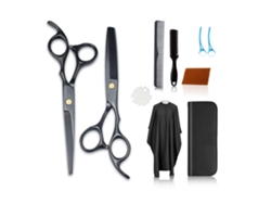 Tijeras para cortar el cabello, kit de tijeras para cortar el cabello, kit de tijeras para adelgazar para el hogar, peluquero, salón JEDBESETZT