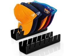 Soportes Para Gorras De Béisbol, 2 Unidades, Acrílico (no Requiere Instalación), Capacidad Para 14 Gorras, Ideal Para Dormitorio, Armario O Cómoda.