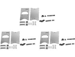 3 Soportes De Dirección De Servo Metálicos Fijos Para Coches Mn D90 D91 D96 D99 Mn90 Mn99s 1/12