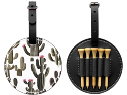 Bolsa para tees de golf Desert Cactus, negra | Sin marca