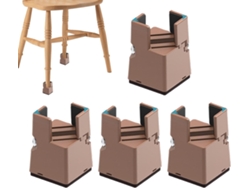 Elevadores Para Muebles - 4 Piezas, Adecuados Mesas, Camas, Sillas, Y Patas De Mesa.