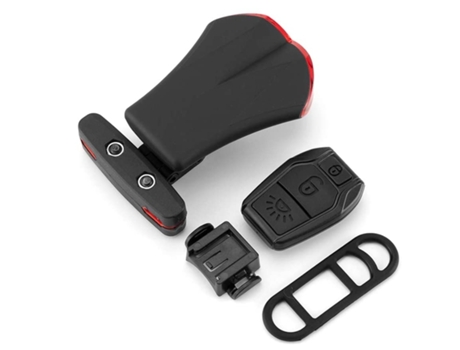 Luz trasera de bicicleta + alarma antirrobo luces de bicicleta lámpara de bicicleta recargable por Usb Control remoto inalámbrico Fro-Silver ENZONS
