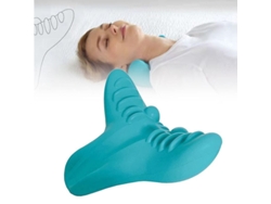 2026-9143-dispositivo De Tracción Cervical Almohada Quiropráctica Estirador De Cuello Hombros Eva 20x18x9cm