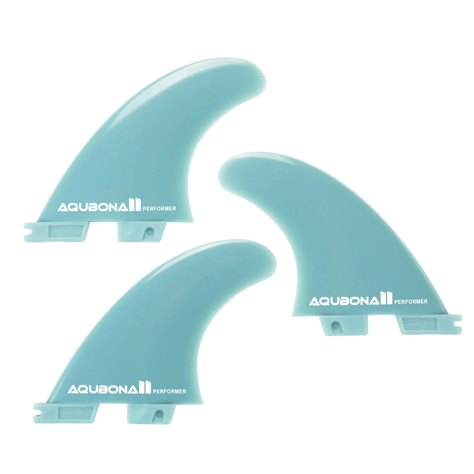 Quillas Para Tabla De Surf (azul, Juego De 3 Piezas), Rendimiento Medio, Polímero Reforzado Con Fibra De Vidrio.