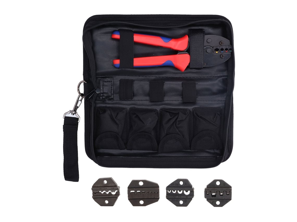 Juego De 5 Alicates De Crimpado De Acero Al Carbono Con Trinquete Para Cables.