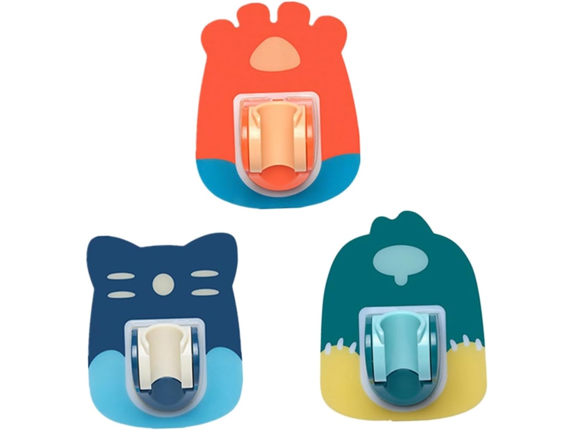 Soportes adhesivos para baño, juego de 3, sin taladros, fácil instalación. Slowmoose