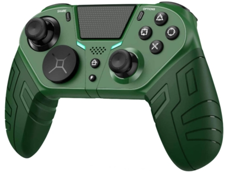 Controlador YIZHOOD para Ps-4 Controlador de sensor 3D inalámbrico avanzado Bluetooth Gamepad Control Joystick con botones verde YIZHOOD