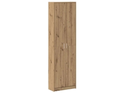 Armario con estante en roble artesanal, 55x25x189 cm, MAISON EXCLUSIVE