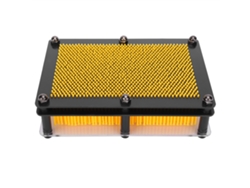 Juguete Educativo Pin Art 3d Para Niños, Modelo Decorativo De Mesa Amarillo M
