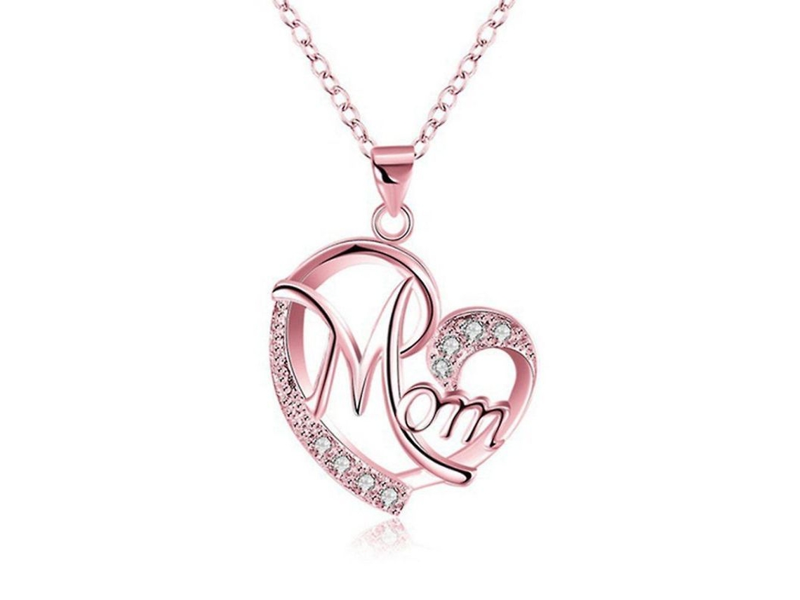 2026-collar De Corazón Letra "mom" Joyería Exquisita Regalo Ideal Para Ocasiones Especiales