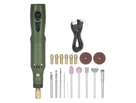 Mini herramienta rotativa de 12 V, amoladora eléctrica portátil, cortador rotativo de velocidad variable de 5000 a 15000 rpm con 24 accesorios para...