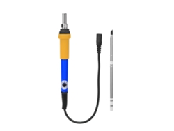 Soldadora Eléctrica De Hierro Con Temperatura Ajustable 200-400℃ Rapid Heating Kit Dc12-24v Azul Amarillo