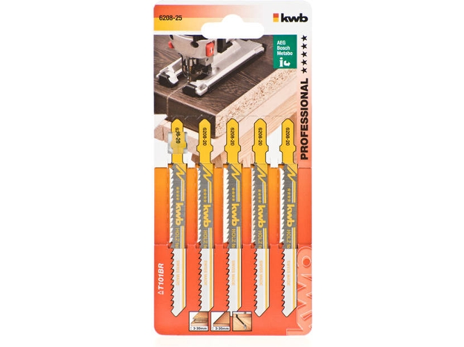 Set de 5 Hojas para Sierra de Calar KWB 620825