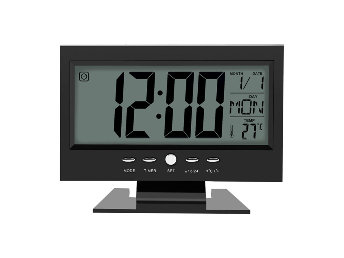 Reloj De Escritorio Digital, Despertador Con Pantalla Lcd, Reloj De Mesita De Noche