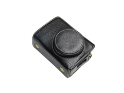 Estuche de cuero sintético con textura retro para cámara Ricoh GR III/GR3/GR IIIX/GR3X, bolso de hombro, protector de batería de repuesto, Facpoet