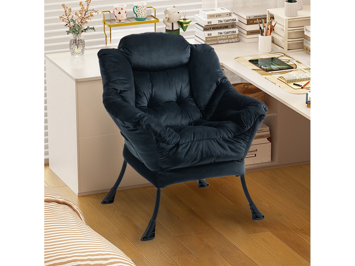 Sillón Metálico Con Bolsillo Lateral Para Dormitorio O Balcón.