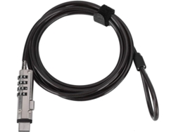 Cable De Seguridad Para Portátil Con Bloqueo De Seguridad Papazpes Office