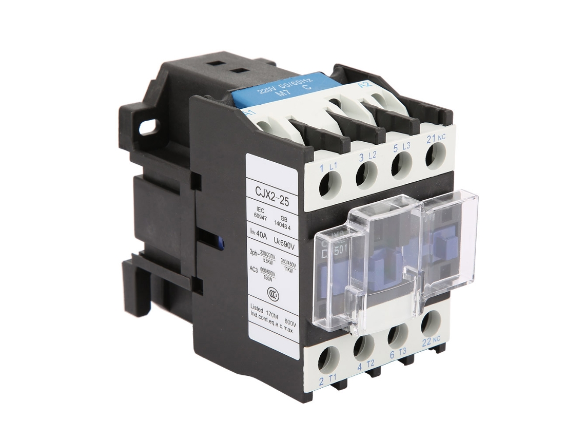 Contactor Eléctrico Industrial De Ca Sensible De Alta Calidad Cjx2-2501, 220 V, 25 A