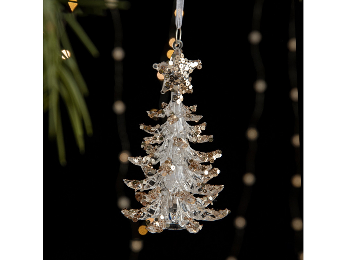 Adornos para árboles de Navidad, adornos en forma de ciervo TRUYUETY