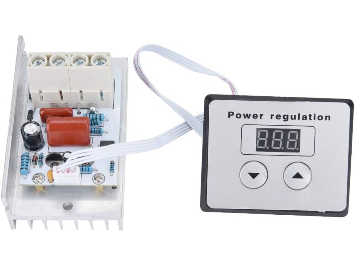 Regulador De Voltaje Digital Con Atenuador, Termostato De Velocidad Scr De 10.000 W, Ca 220 V 80 A