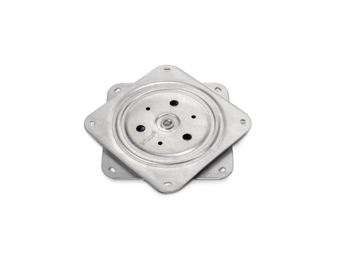 Emuca Base Giratoria Giro 4, 100kg, Acero, Cincado
