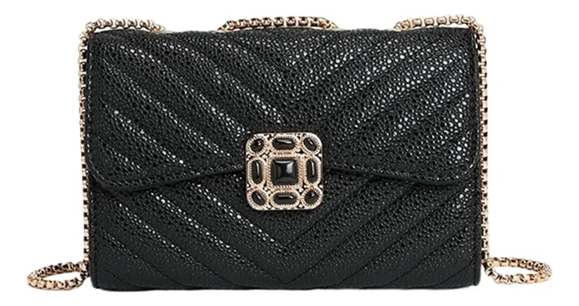 Bolso bandolera acolchado para mujer, bolso con cadena de Modavayotoy