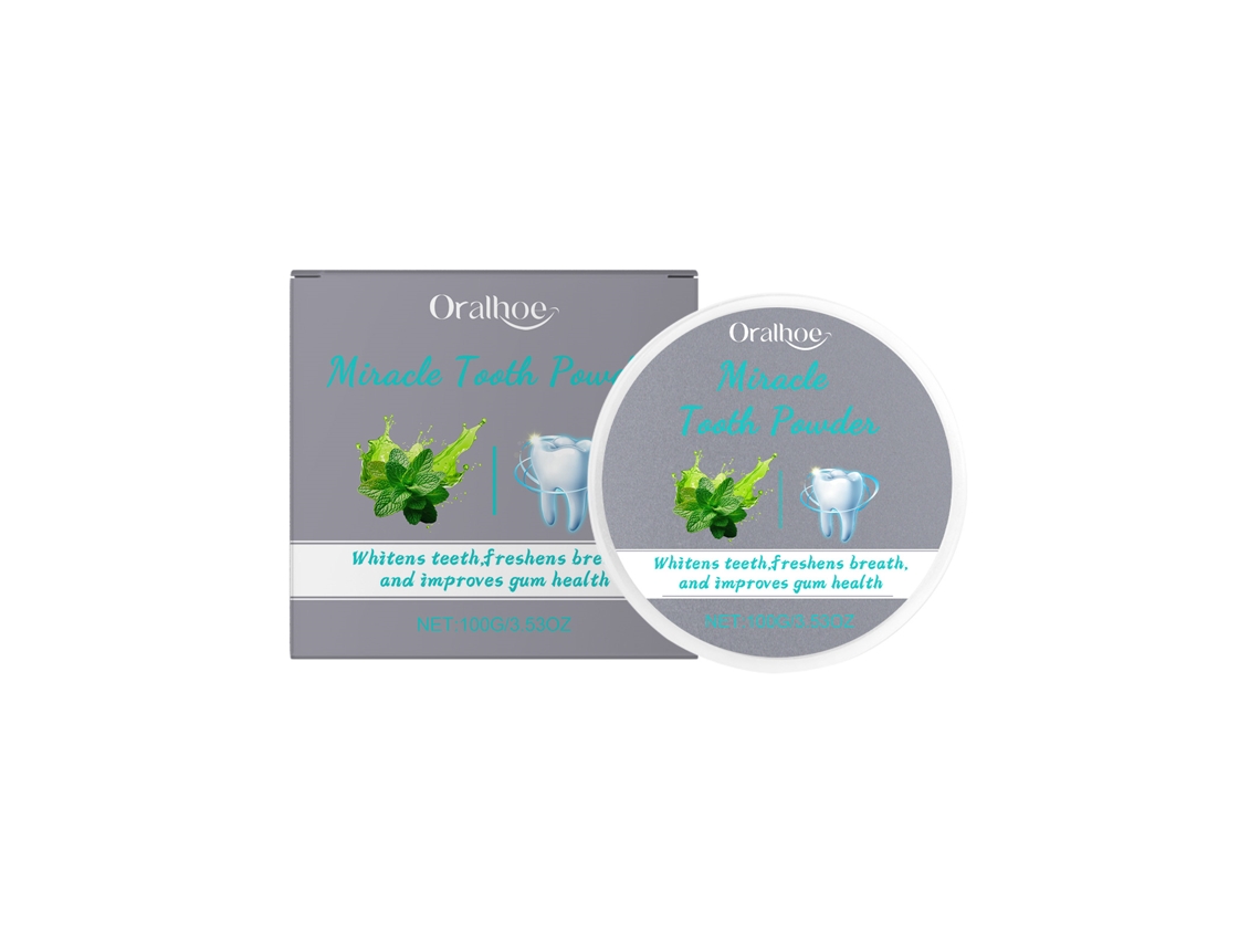 Polvo dental de mentol para eliminar manchas