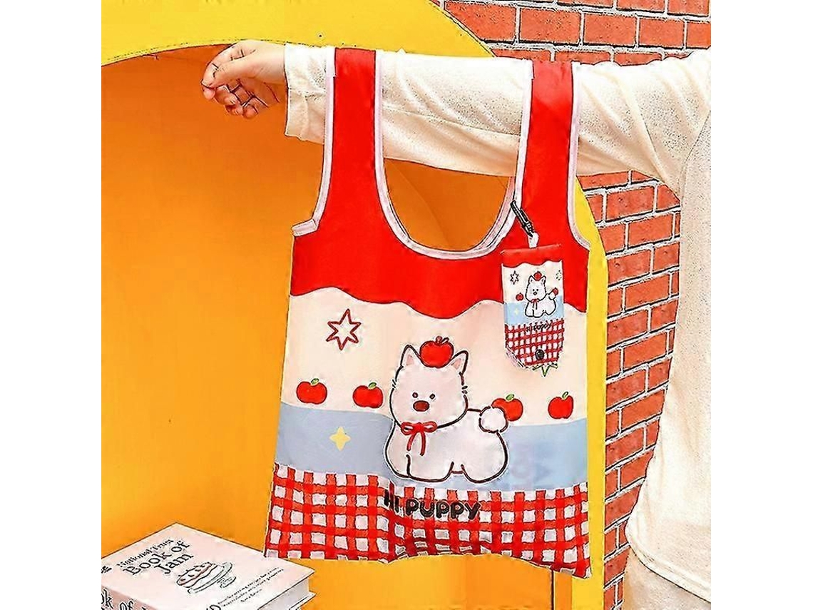 Bolso de mano con diseño de dibujos animados, modelo 2025, portátil, reutilizable, plegable, de gran capacidad, ideal para ir de compras y llevar la compra. ¡Genial!