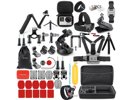 Conjunto de Accesorios SLOWMOOSE Vs77 para Go Pro Hero 8 7 6 5 4