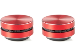 2 Altavoces Portátiles Compatibles Con Conducción Ósea, Sonido Estéreo, Bluetooth, Color Rojo.