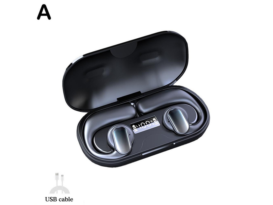 Auriculares Inalámbricos Concepto Conducción Ósea Inalámbrico On Ear YIZHOOD Bluetooth Negro