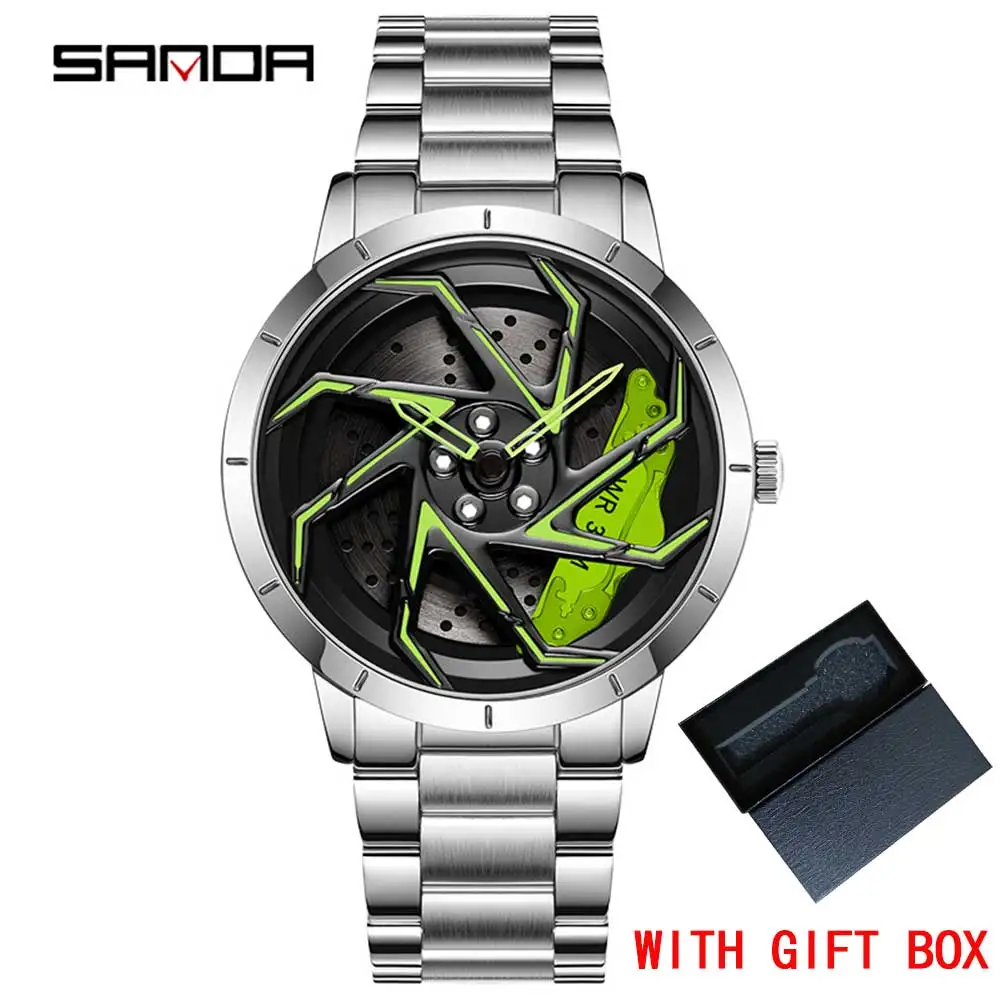 Reloj Deportivo Impermeable De Acero Inoxidable Con Esfera Giratoria De 360 Grados.