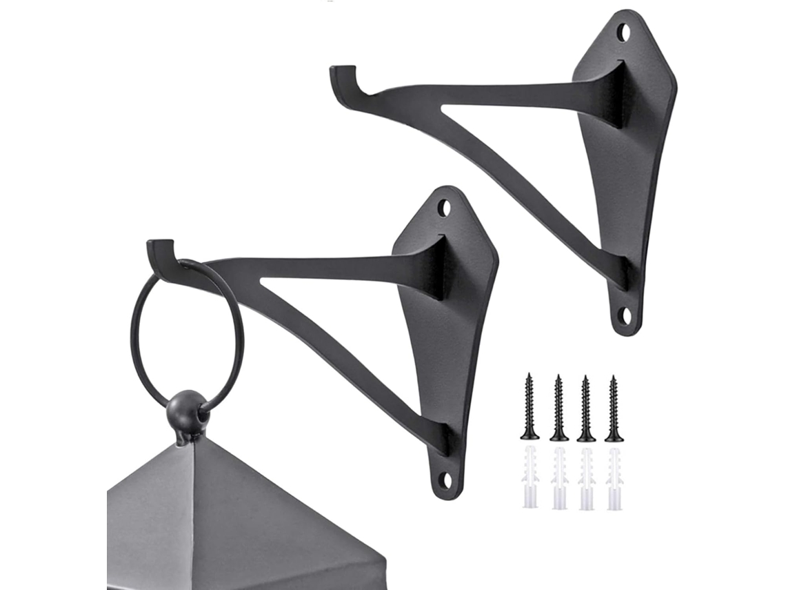 Colgador De Plantas Para Exteriores, Duradero, Soporte Para Macetas, Juego De 2 Macetas Decorativas, Montaje En Pared,