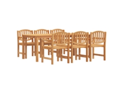 Maison Exclusive - Juego De Comedor De Jardín 7 Piezas Madera Maciza De Teca