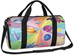 Bolso informal de marca para niños, 45x21x23cm, tejido de poliéster.