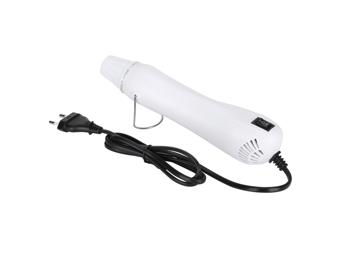 Pistola De Aire Caliente Blanca Diy De Doble Velocidad Para Hoja Termorretratil Herramienta De Ajuste Rápido